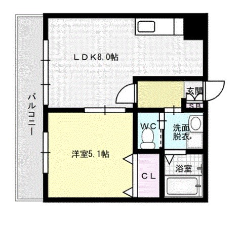 フェリスタ博多駅南 間取り
