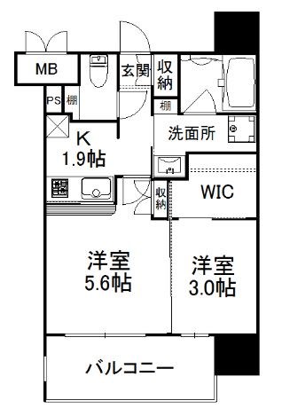 エンクレスト天神AVANT 間取り