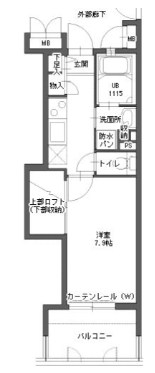 アクタス博多Vタワー  間取図