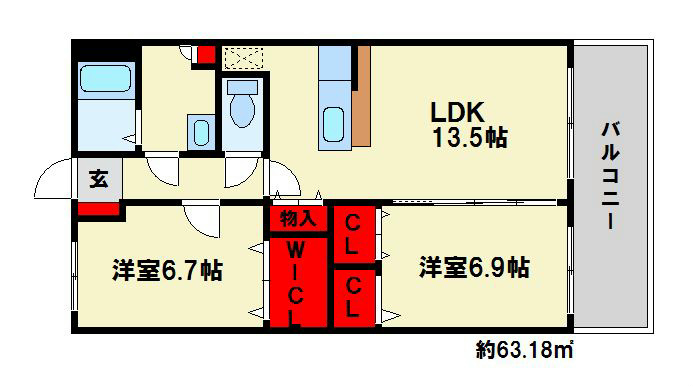 GOOD WOOD　S 間取り図　現状優先