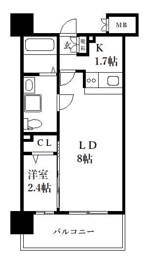 グランフォーレプライム大手門 間取り