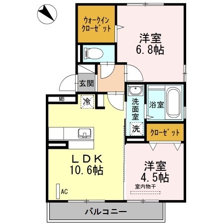 D-room山王公園  間取り