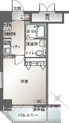 エンクレスト渡辺通 間取り