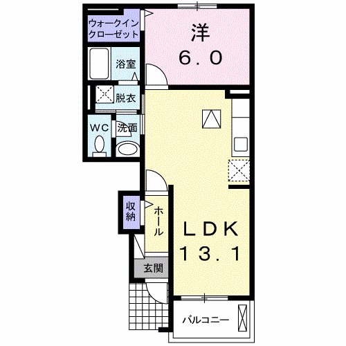 ウイングナカシマⅡ 間取り図