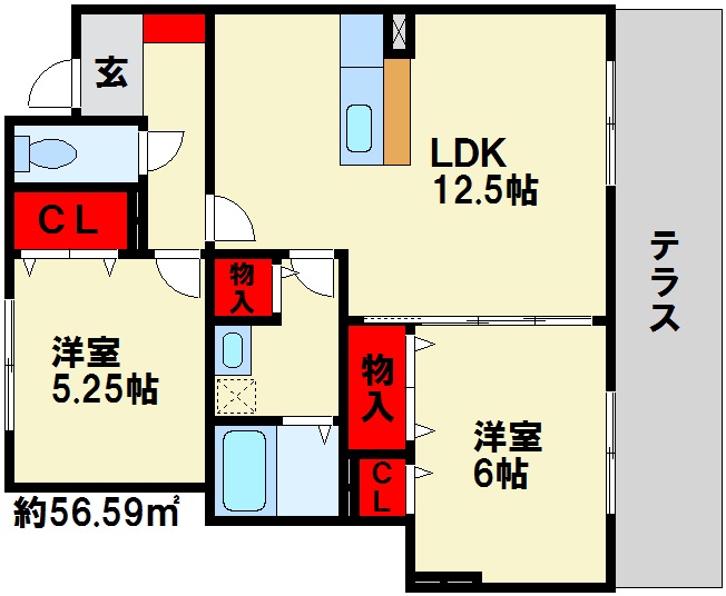 エルブ・ソヴァージュ 間取図