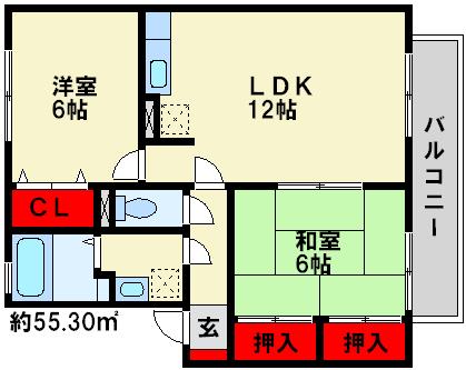 ヴェルドミール春日 間取図