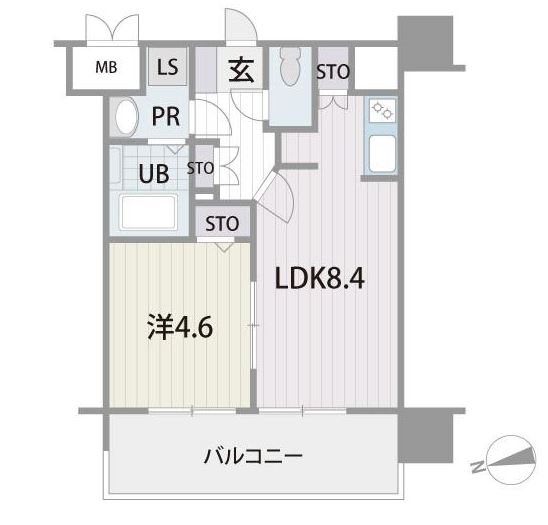 アルティザ博多プレミア 間取図※反転タイプ