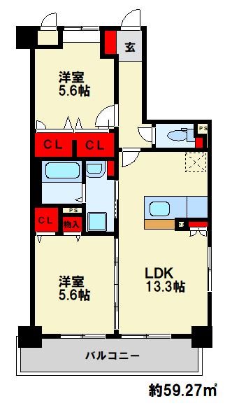 シグレア下大利 間取り　※現状優先