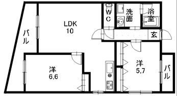 ROOX高宮 間取り　※参考資料