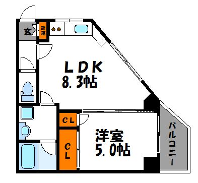 PIER PARK渡辺通（ピアパーク渡辺通） 間取り