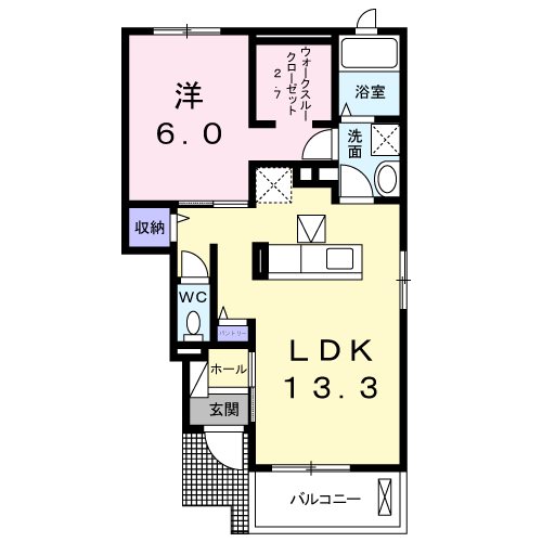 カーサ　ビアンカ 間取り図