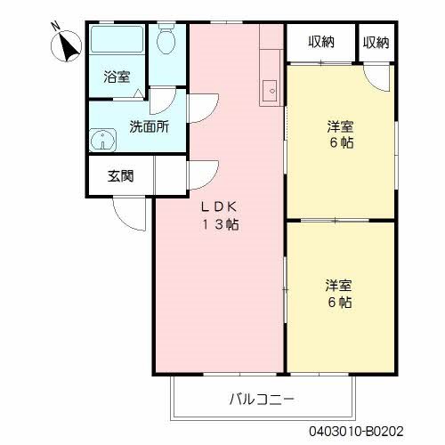 ヴェルドミール　B棟 間取り