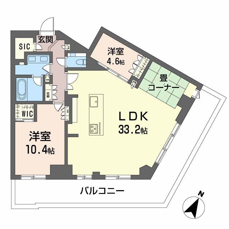 ザ・パークハウス福岡タワーズWEST 間取り