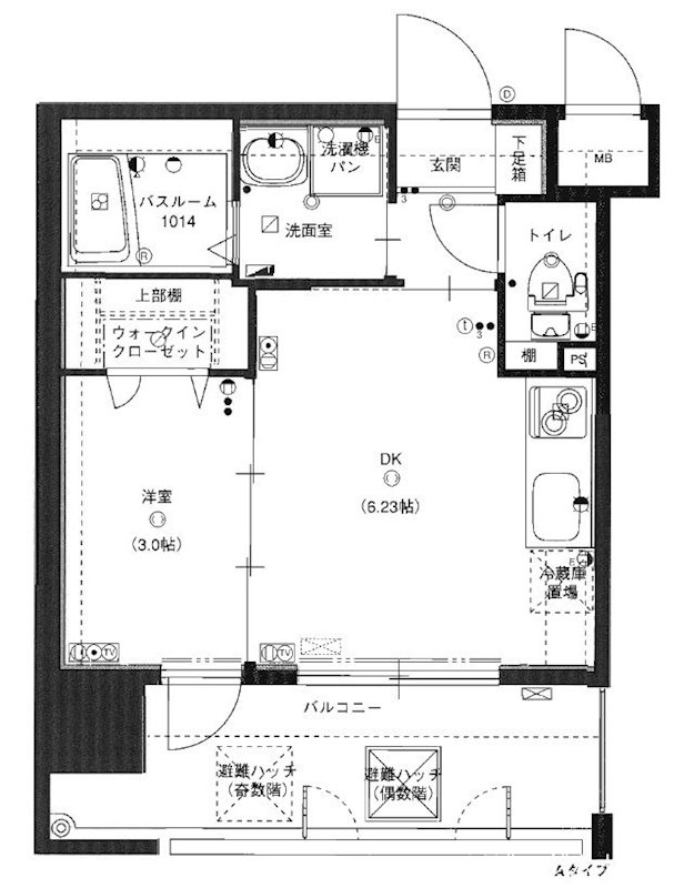グランフォーレ西新アネックス 間取り