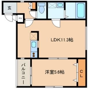 パラディーゾ空港前  間取