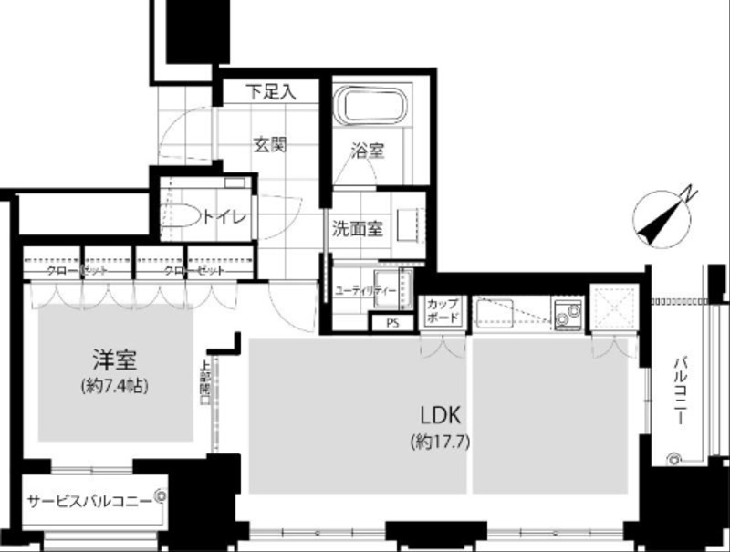 グランドメゾン福岡The Central Luxe 間取り