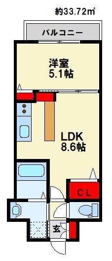 フィーノ南福岡 間取り　