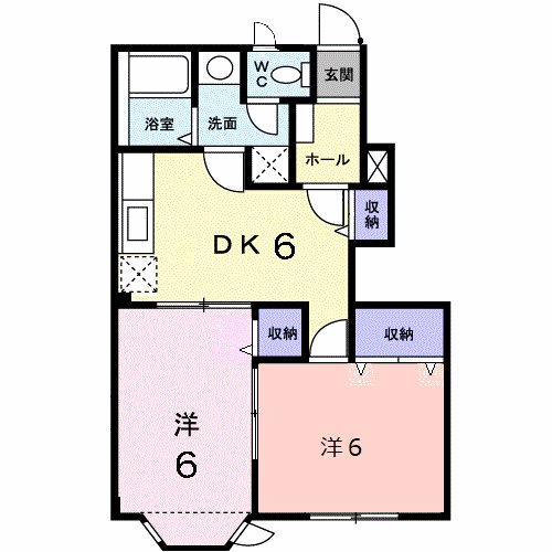 パルテールヒルズB 間取り図