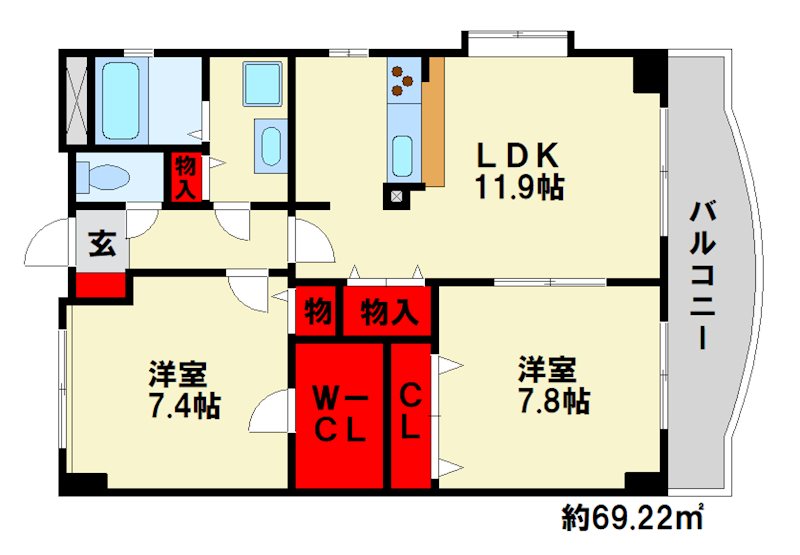 アム　フルッス 間取図