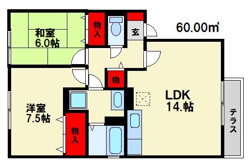 エクセラン 間取図