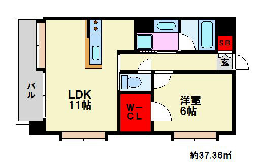 福岡県福岡市南区高宮２丁目 間取り　※現状優先
