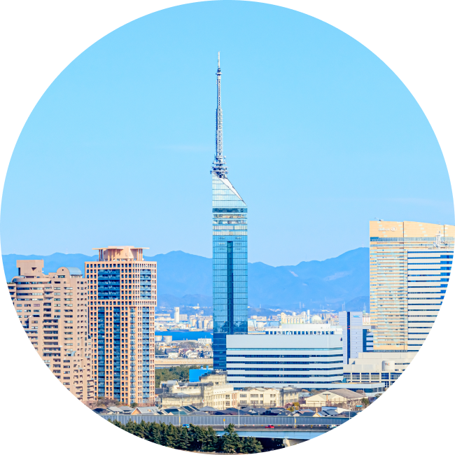 福岡市街の風景